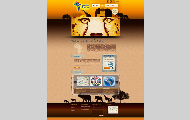 Localize Africa Brand Website Design and Development