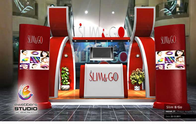 Slim and GO exhibition booth design