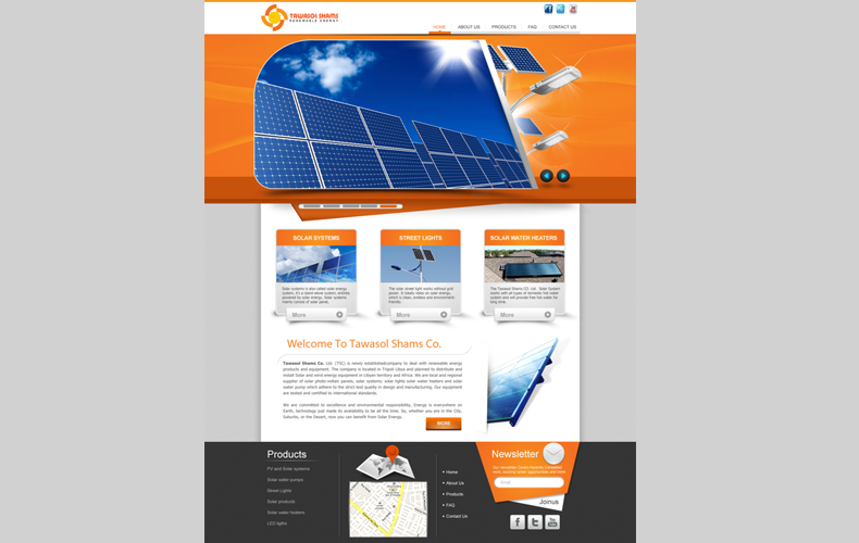 Tawasol Shams Website Design and Development