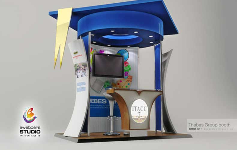 Tieba Schools Group Exhibition Booth Design