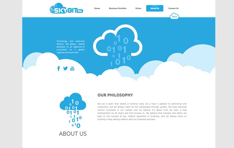 Skybit ME Website Design and Development