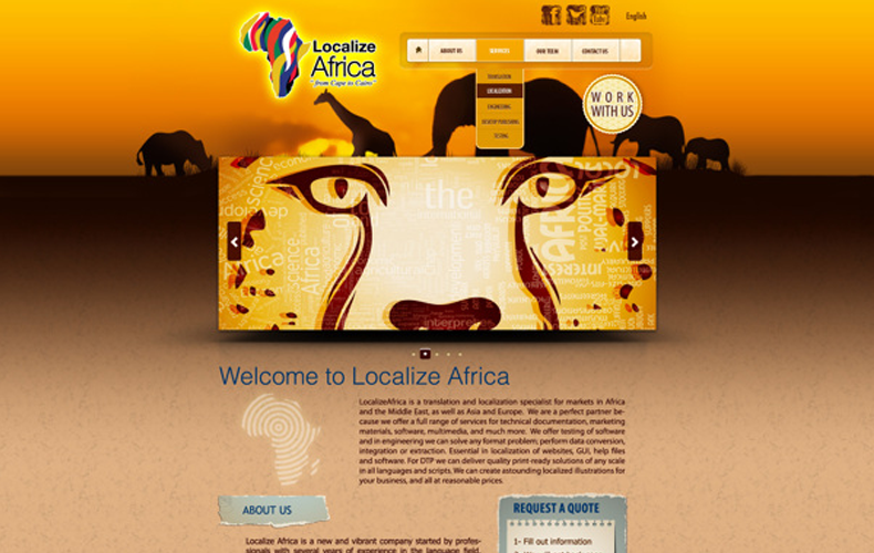 Localize Africa Brand Website Design and Development
