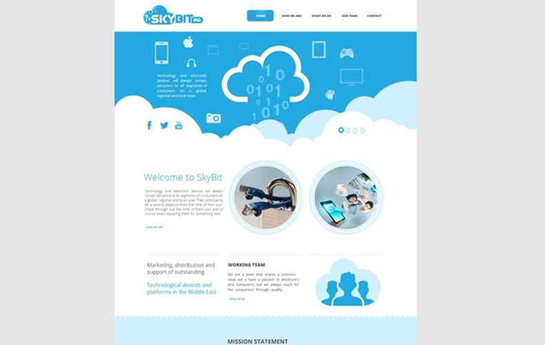 Skybit ME Website Design and Development
