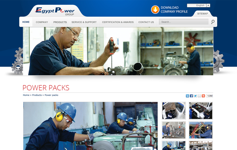 Egypt Power Website Design and Development