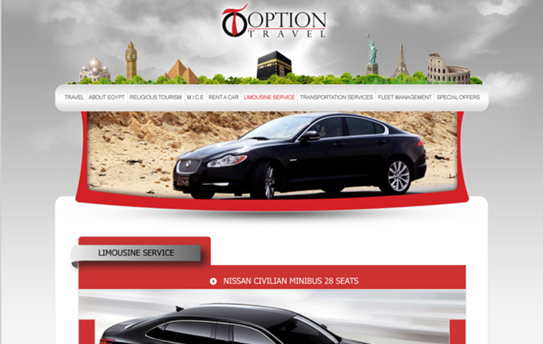 Option Travel Website Design and Development