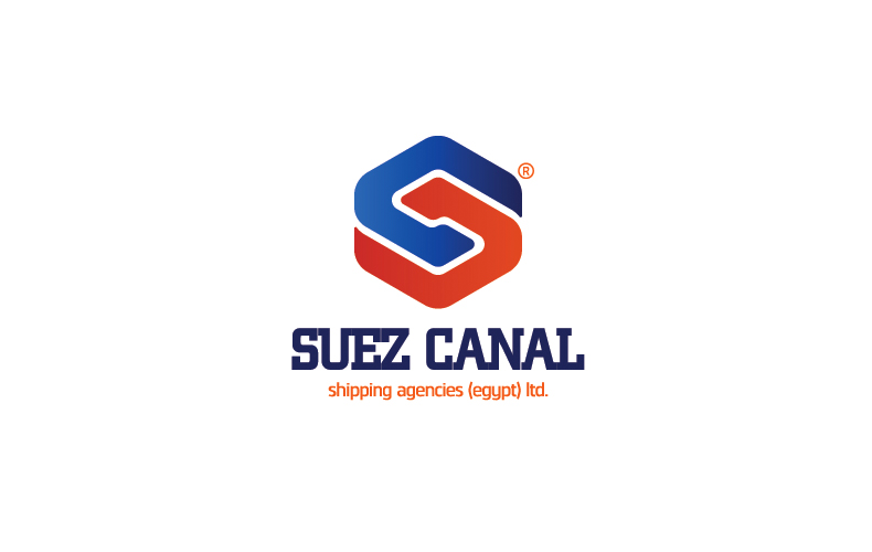 Suez Canal for Shipping and Logistics Logo Design.