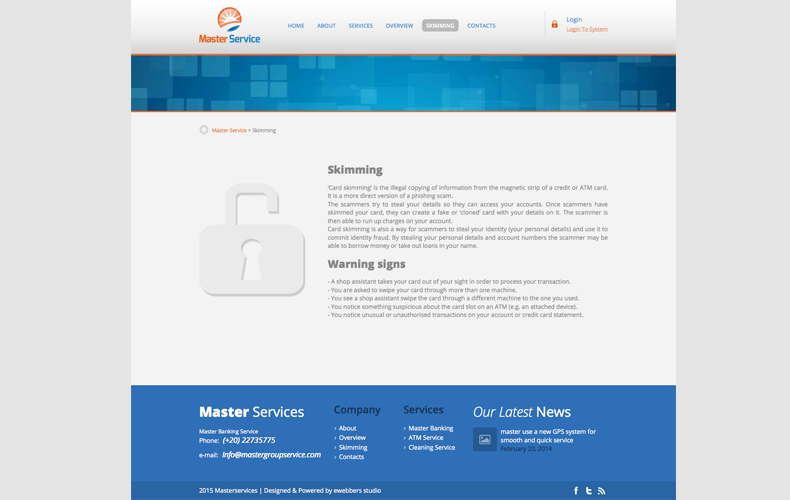 Master Group Service Website Design and Development